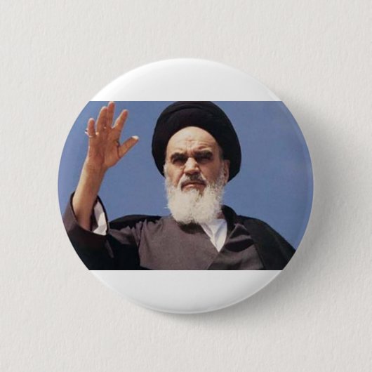 Ayatollah Khomeini Badge Button (Vorderseite)
