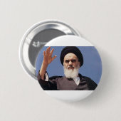 Ayatollah Khomeini Badge Button (Vorne & Hinten)