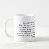 Ayatul Kursi Kaffeetasse (Links)