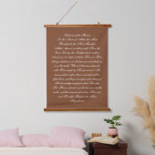 Ayatul Kursi Wandteppich Mit Holzrahmen (Schlafzimmer)