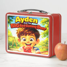 Ayden und der große rote Gummibär | Lunchbox