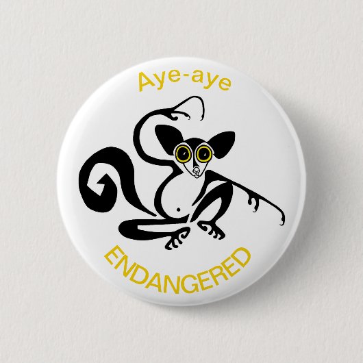 Aye-aye - button (Vorderseite)