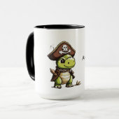 Aye Aye Kapitän und Pirate Dinosaurier Tasse (Vorderseite Links)