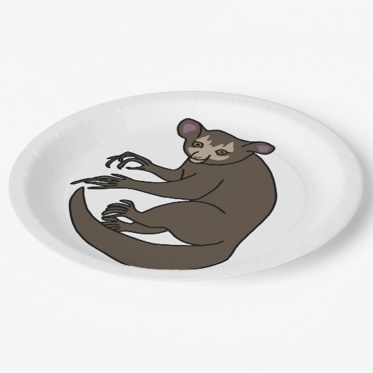 Aye aye Lemur Pappteller (Schrägansicht)