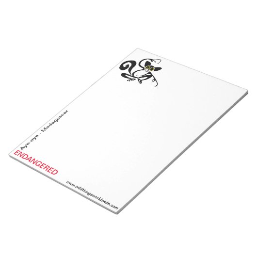 Aye-aye - notizblock (angewinkelt)