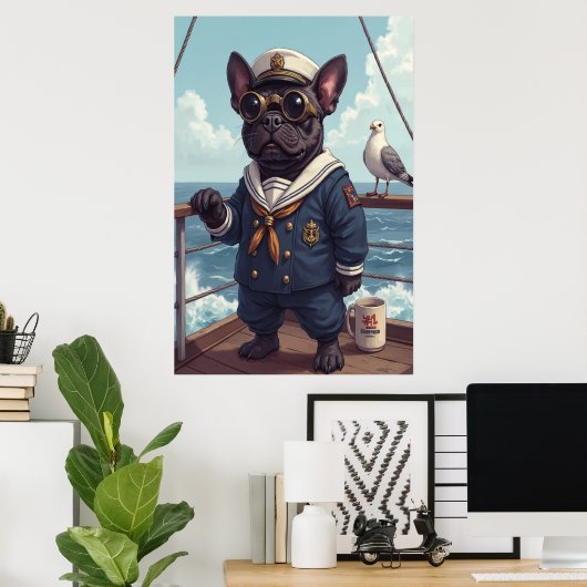 Aye Aye, Pup! Seadog Stehend Watch Poster (Heimbüro)