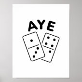 'Aye Domino' K-Pop Boygroup Meme Quote Poster (Vorne)