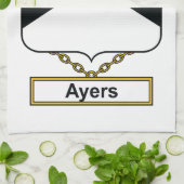 Ayers Familienwappen Handtuch (Gefaltet)