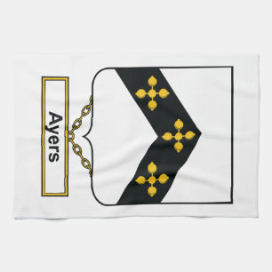 Ayers Familienwappen Handtuch