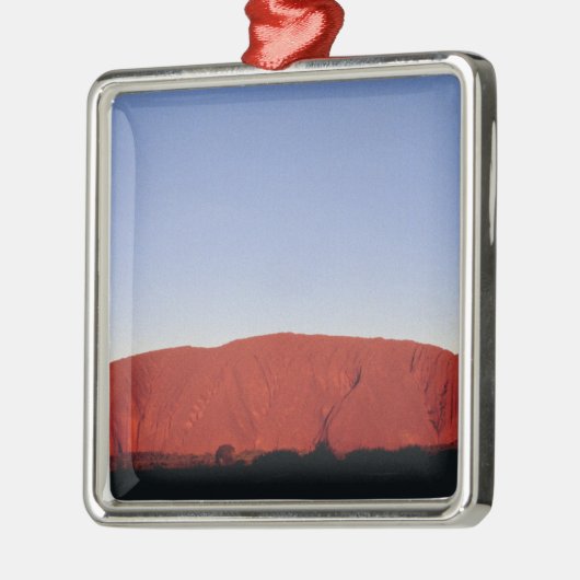 Ayers Felsen Silbernes Ornament (Links)