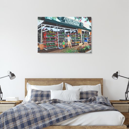 Ayers Hardware-Leinwand Leinwanddruck (Insitu (Schlafzimmer))
