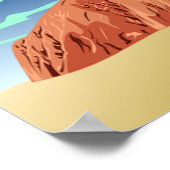 Ayers rock Australia Art Poster (Ecke)