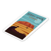 Ayers Rock, Australia Travel Poster Magnet (Linke Seite)