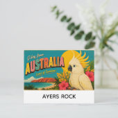Ayers Rock, Australien Grüße Feiertagspostkarte (Stehend Vorderseite)