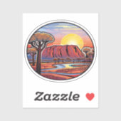 Ayers Rock - Set Australien (9 von 16) Aufkleber (Blatt)