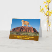 Ayer's Rock Tabby Karte (Gelbe Blume)