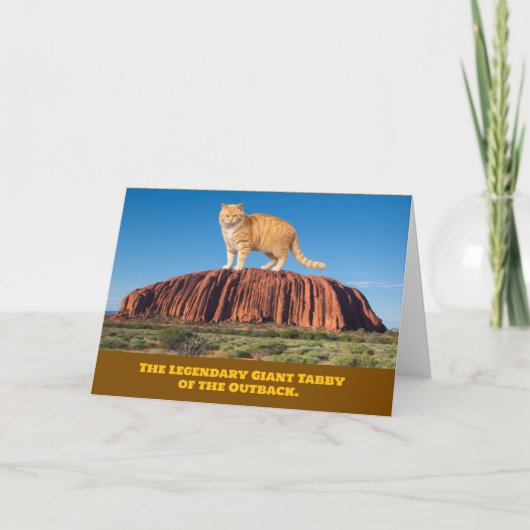 Ayer's Rock Tabby Karte (Vorderseite)