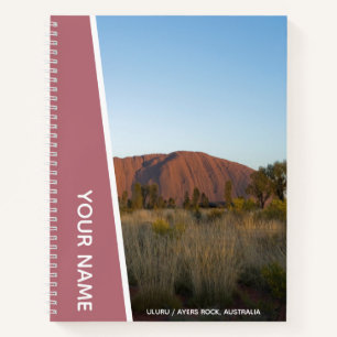 Ayers Rock, Uluru, australisches Outback, Roségold Notizblock