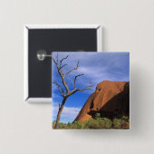 Ayers Rock Uluru im Outback Australien Button (Vorne & Hinten)