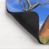 Ayers Rock Uluru im Outback Australien Mousepad (Ecke)
