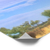 Ayers Rock Uluru in Australien Poster (Ecke)