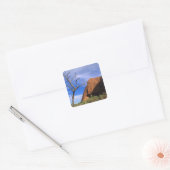 Ayers Rock Uluru in Australien Quadratischer Aufkleber (Umschlag)