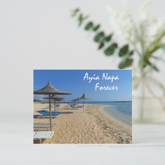 Ayia Napa Forever Postkarte (Stehend Vorderseite)