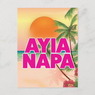 Ayia Napa Holiday Poster Feiertagspostkarte