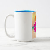 Ayia Napa Holiday Poster Zweifarbige Tasse (Links)