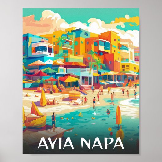 Ayia Napa Touristenort Zypern Poster (Vorne)