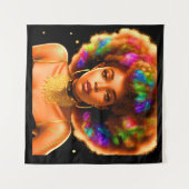 Ayila Tapestry Gold Wandteppich (Vorderseite (Horizontal))