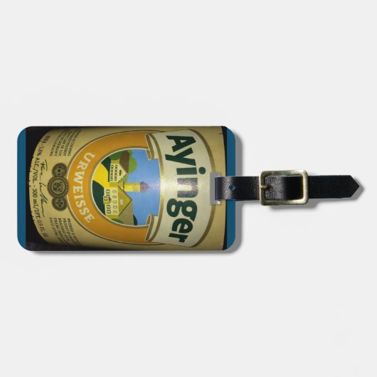 Ayinger Beer Luggage Tag Gepäckanhänger (Vorderseite horizontal)