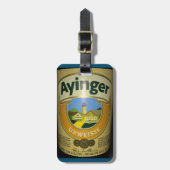 Ayinger Beer Luggage Tag Gepäckanhänger (Vorderseite vertikal)