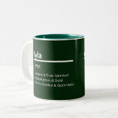 Ayla Personalized Name Coffee Mug Zweifarbige Tasse (Vorderseite Links)
