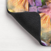 AYLA ~ Pink Lila Blue Gelb Blende Muster Mousepad (Ecke)