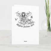 Ayla Tiger Lilly Fee-Karte Karte (Rückseite)