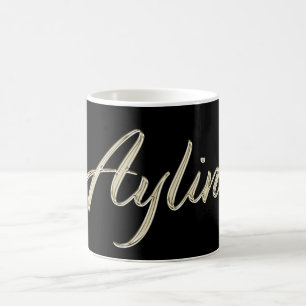 Aylin white gold Handwriting Tasse Kaffeetasse