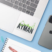 Ayman Aufkleber (Laptop mit iPhone)
