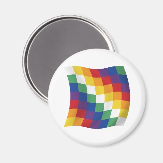 Aymara Flag Magnet (Vorderseite/Rückseite)