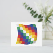 Aymara Flag Postcard Postkarte (Stehend Vorderseite)