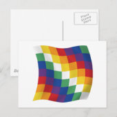 Aymara Flag Postcard Postkarte (Vorne/Hinten)