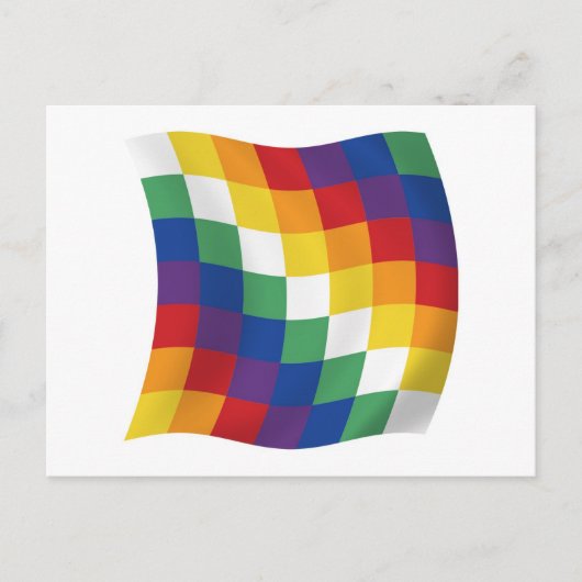 Aymara Flag Postcard Postkarte (Vorderseite)