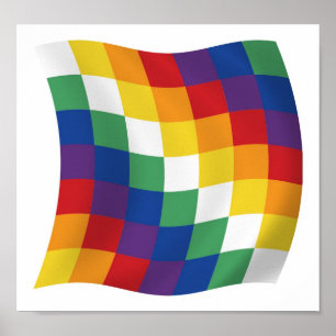 Aymara Flag Poster Print