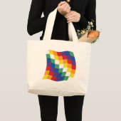 Aymara Flag Tote Bag Jumbo Stoffbeutel (Vorderseite (Produkt))