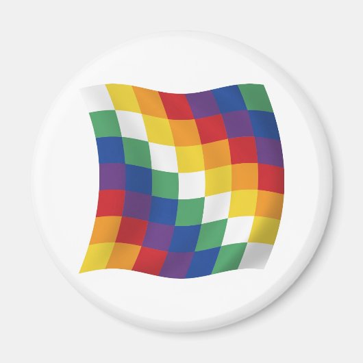 Aymara-Flaggenmagnet Magnet (Vorne)