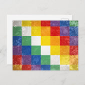 Aymara-Menschenflagge Postkarte (Vorne/Hinten)