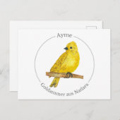 Ayme - Goldammer aus Natlara Postkarte (Vorne/Hinten)