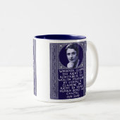 Ayn Rand auf Wiederverteilung des Reichtums Zweifarbige Tasse (VorderseiteRechts)