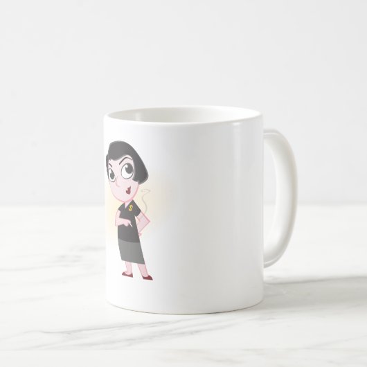 Ayn Rand-Cartoon-Tasse Kaffeetasse (VorderseiteRechts)
