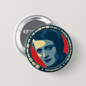 Ayn Rand - gezuckt: OHP Knopf Button (Vorne & Hinten)